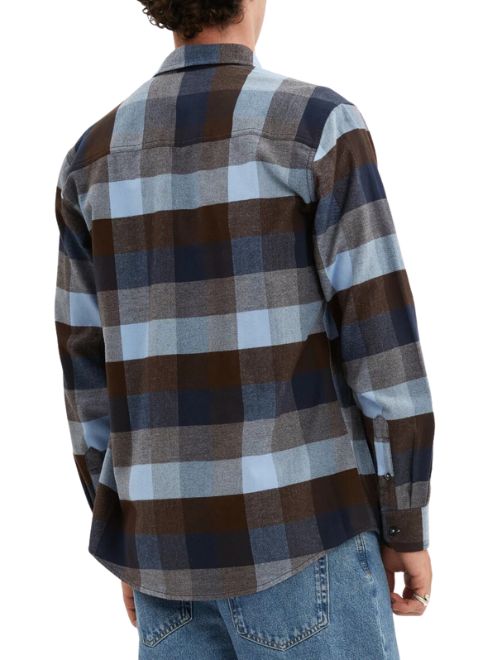 Light Brushed Flannel Long Sleeve Shirt - Lt Blue