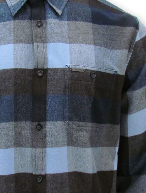 Light Brushed Flannel Long Sleeve Shirt - Lt Blue