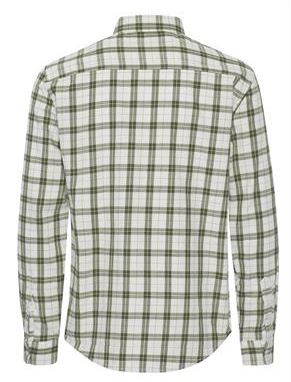 Long Sleeve Checked Shirt - Green