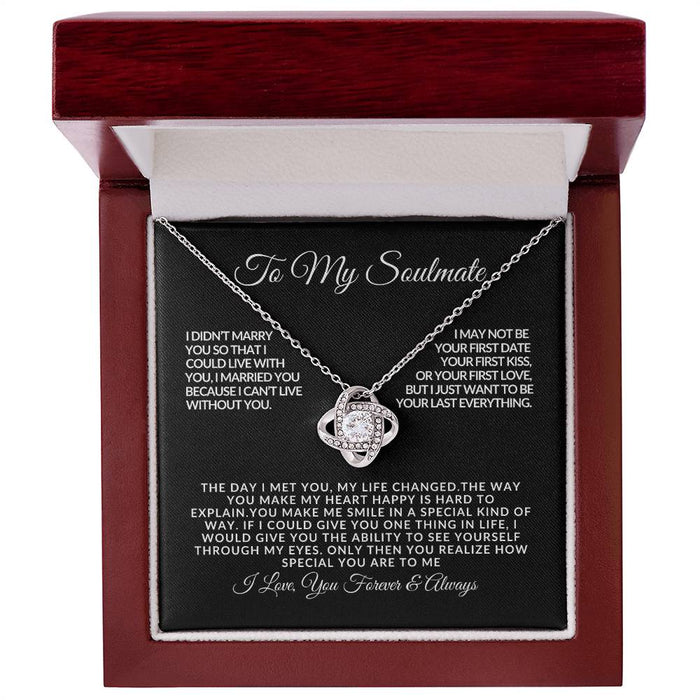 Love Knot Necklace for Soulmate - Romantic Gift - Anniversary Jewelry