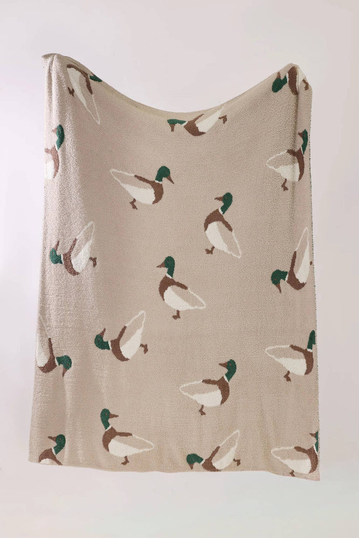 Lux Mallard Throw Blanket | Ultra Soft Duck Camo Plush Blank