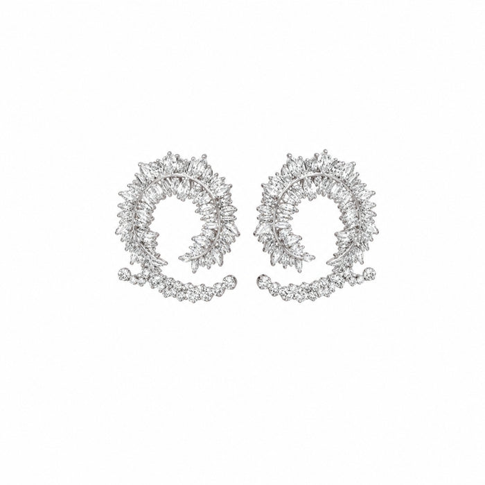 Marya Stud Earrings | Elegant Gold and Silver Jewelry