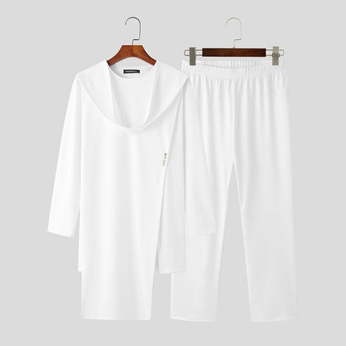 Men's Casual Clothing Set | Men's White Clothing Set | Men White
