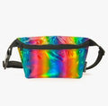 Metallic Rainbow Slim Fanny Pack
