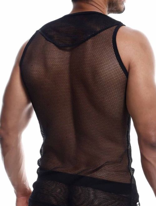 MOB Fishnet Tank - Black
