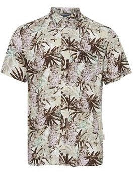 Mod Pineapple Button Up - Coffee