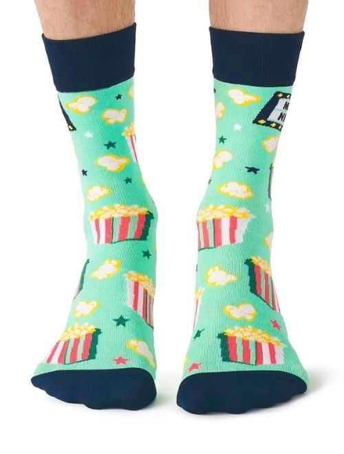 Movie Night Crew Socks