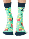 Movie Night Crew Socks