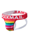 Multicoloured Stripe Jock - Red