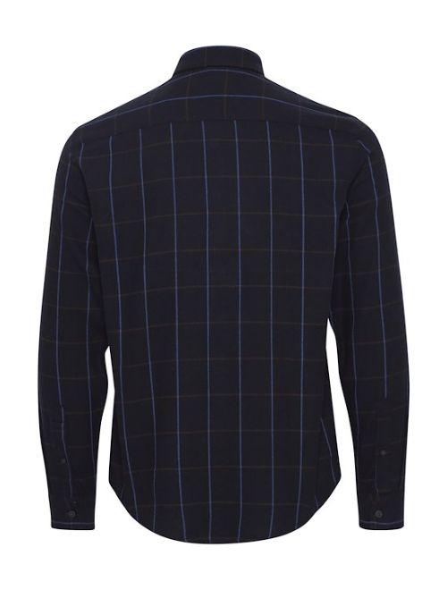 Navy & Brown Check Long Sleeve