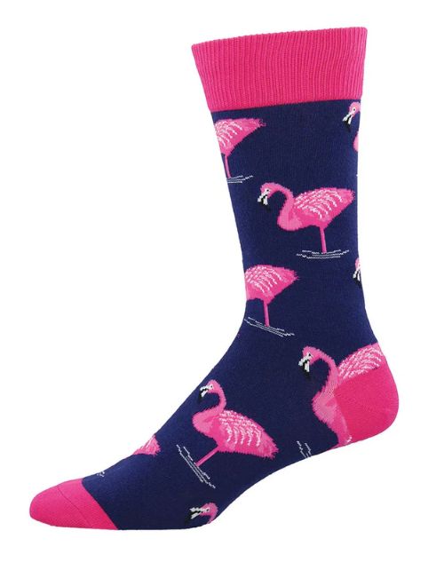 Navy & Pink Flamingos