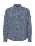 Neat Floral Long Sleeve Button Up