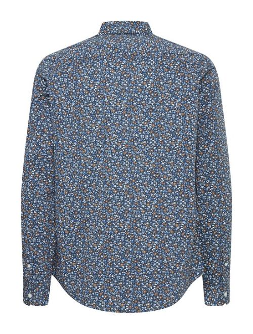 Neat Floral Long Sleeve Button Up