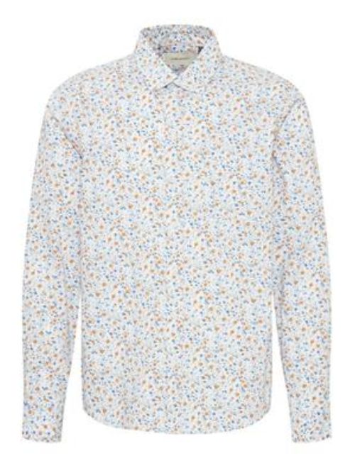 Neat Floral Long Sleeve Button Up
