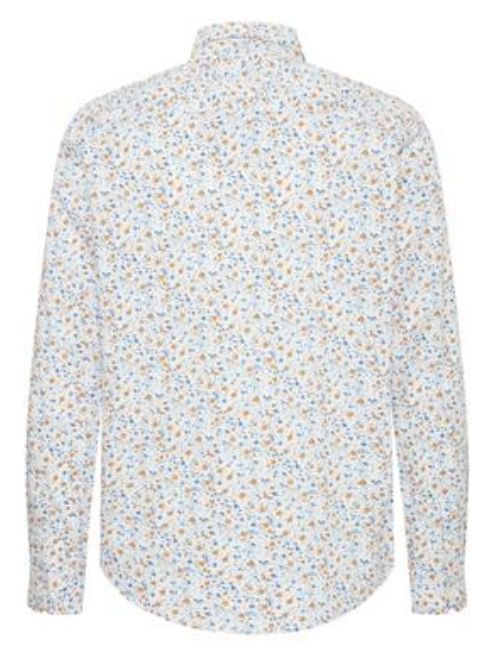 Neat Floral Long Sleeve Button Up