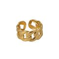 Cuban link adjustable ring Neena Ring
