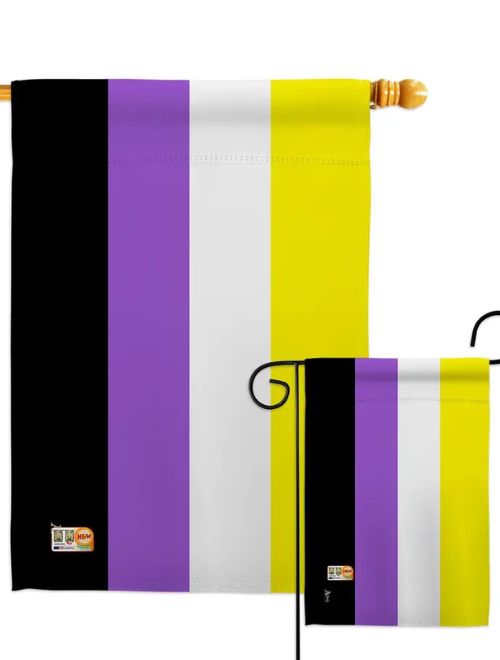 Nonbinary Pride Decor Flag