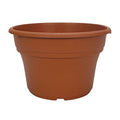 Panterra Deep Patio Pot, 12-Inch, Clay Color