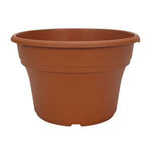 Panterra Deep Patio Pot, 12-Inch, Clay Color