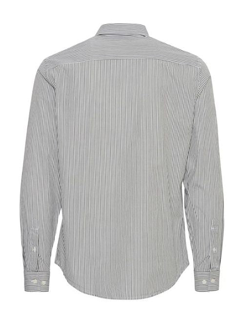 Pin Stripe Long Sleeve Button Up - Green
