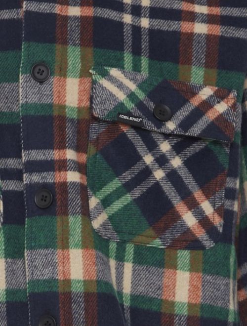Plaid Overshirt - Brown/Green