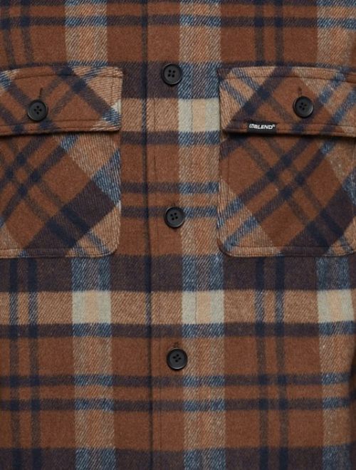 Plaid Overshirt - Toffee