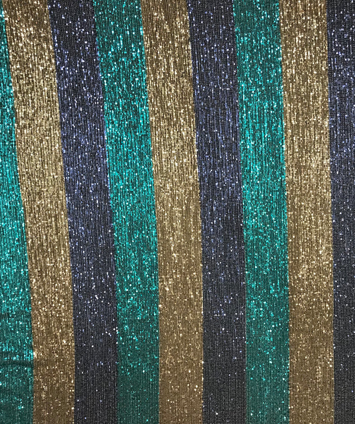 Pleated Stripes Sequin