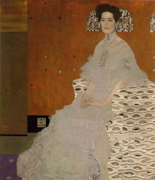 Portrait of Fritza Riedler by Gustav Klimt, reproduction oil painting on canvas