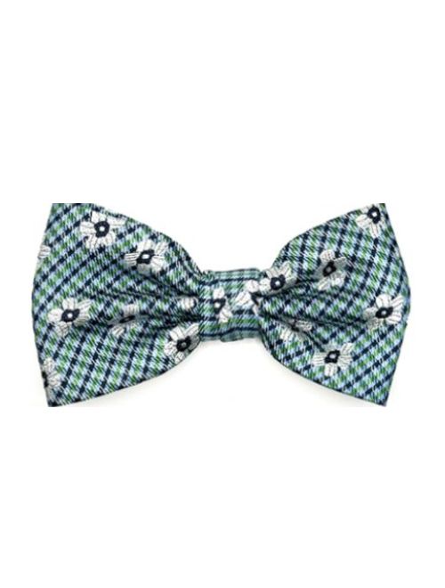 Pre-Tied Bowtie - Navy/Green/Floral