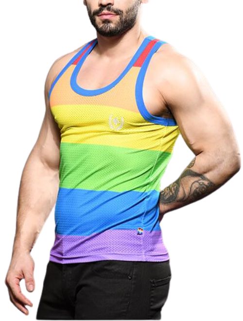 Pride Mesh Rainbow Tank