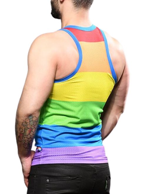 Pride Mesh Rainbow Tank