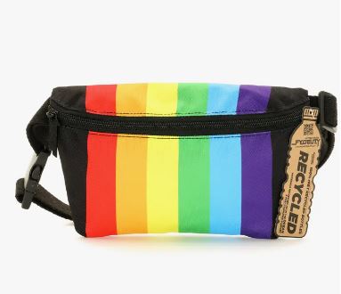 Rainbow Slim Fanny Pack - Black
