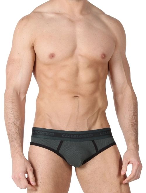Rascal Low Rise Ribbed Brief - Green