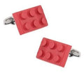 Red Building Block Cufflink