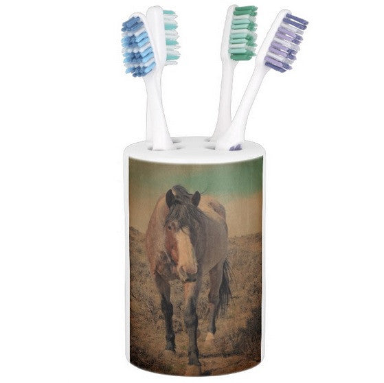 Red Roan and Sage Brush Bathroom Set