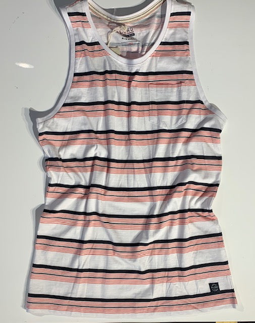 Red/Black Stripe Tank Top