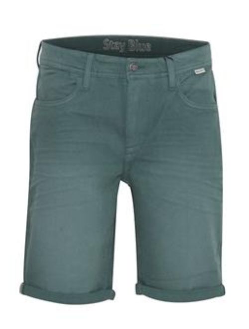 Regular Fit Denim Shorts - Green
