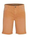 Regular Fit Denim Shorts - Orange