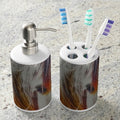 Retro Sunlight and Grey Bathroom Set