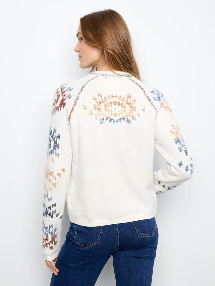 Raglan sleeves provide comfort and ease of movement in this stylish sweater by Charlie B.