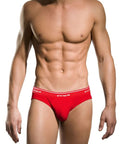 Rib Low Rise Basic Brief - Red