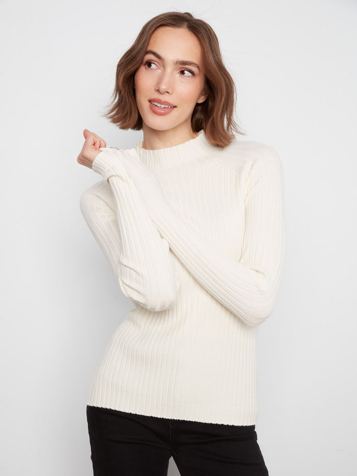 The slim fit of this sweater accentuates the silhouette beautifully by Charlie B.