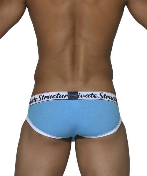 Ribbed Mini Brief - Sky Blue