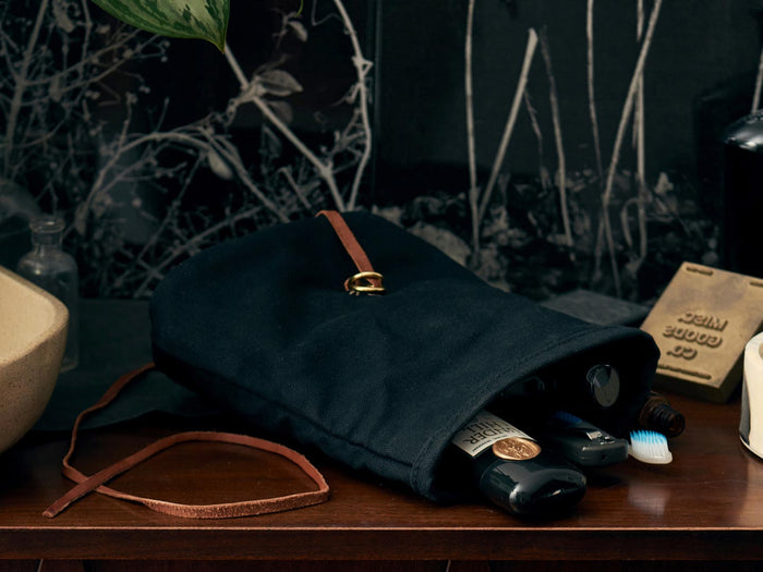 Roll Top Canvas Dopp Kit