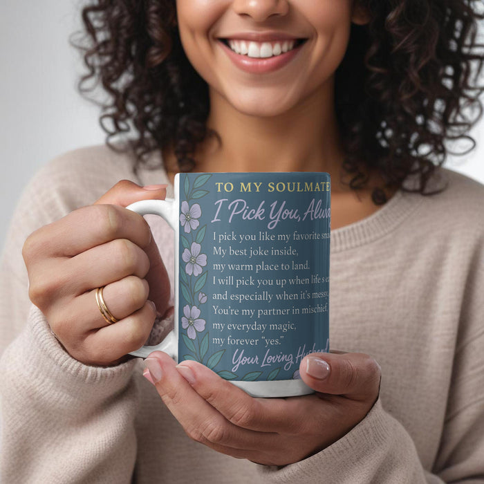 Romantic COFFEE MUG for Soulmate - Love Gift - Couples Drinkware