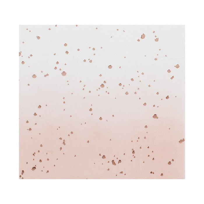 Rose Gold Ombre Napkins
