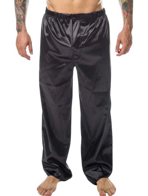 Satin Lounge Pant - Black