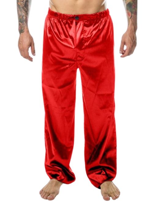 Satin Lounge Pant - Red