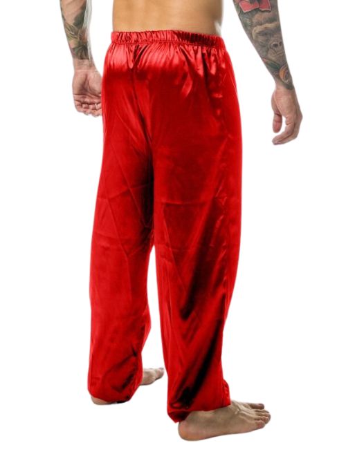 Satin Lounge Pant - Red