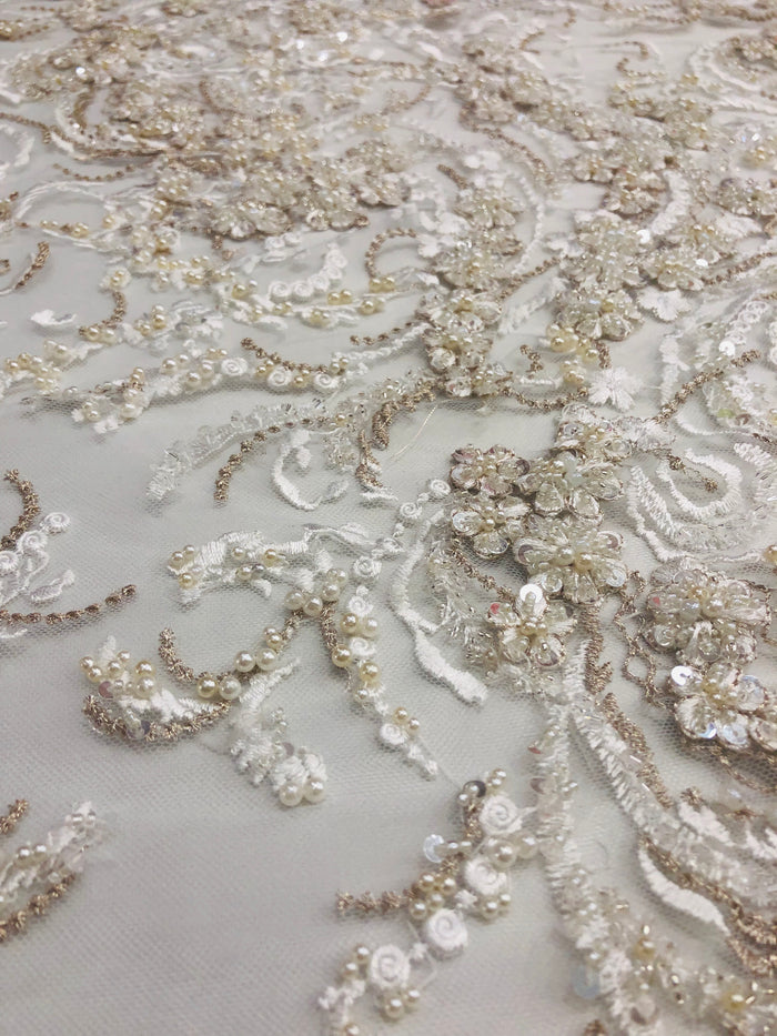 Selina Hand Beaded lace